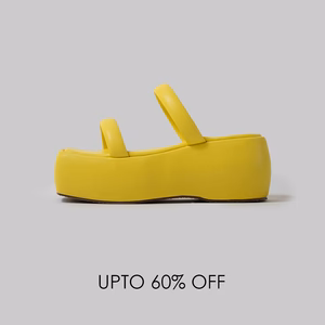 Yellow platform shoes